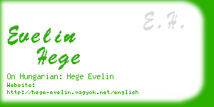 evelin hege business card